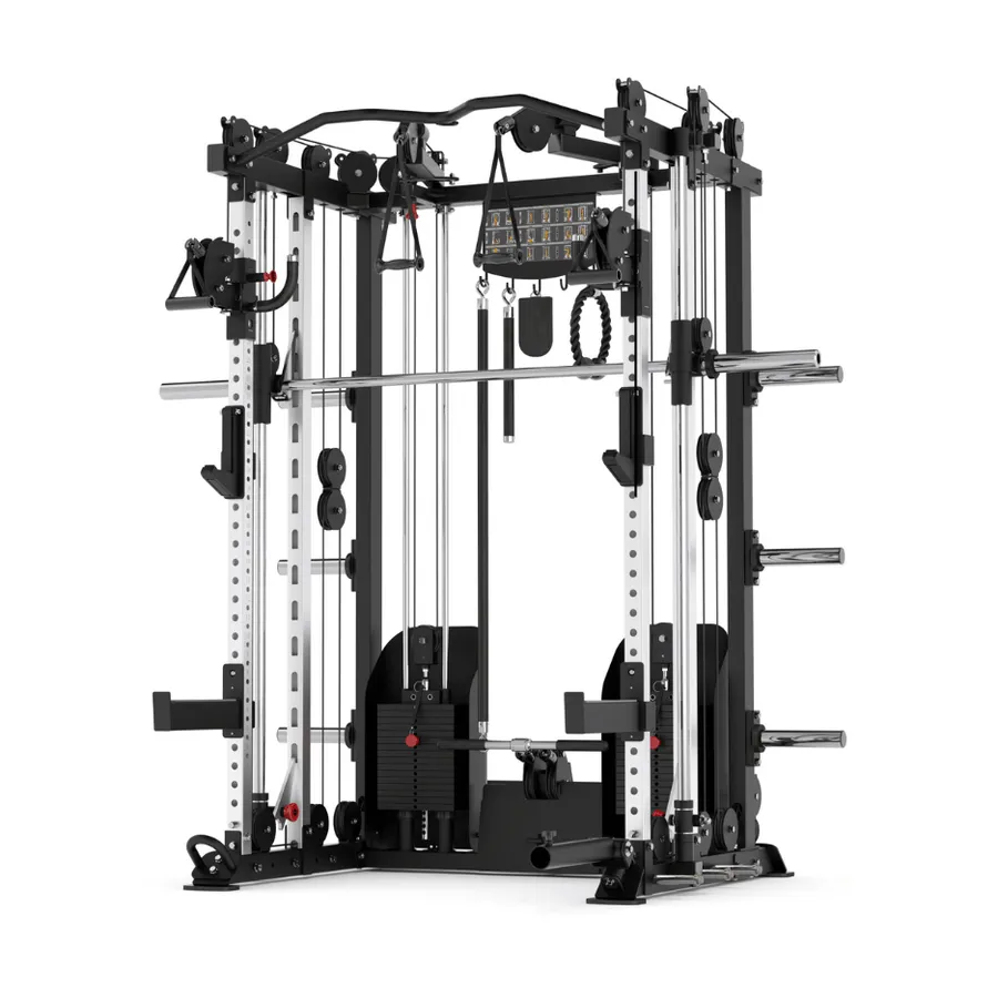 Multistation A-SP3 Atletisport : power rack, poulies et vis-à-vis