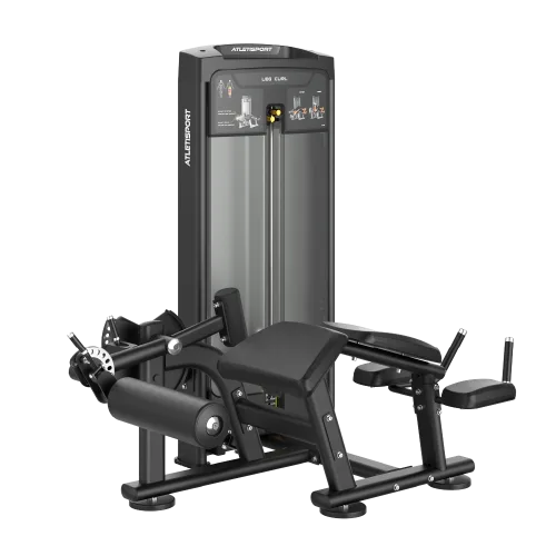 Leg curl allongé RE-FIT+15, machine de musculation guidée Atletisport