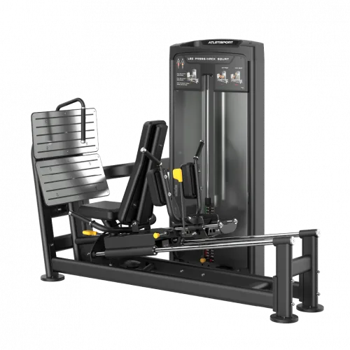 Leg press/Hack squat RE-FIT+16 B, machine de musculation guidée Atletisport