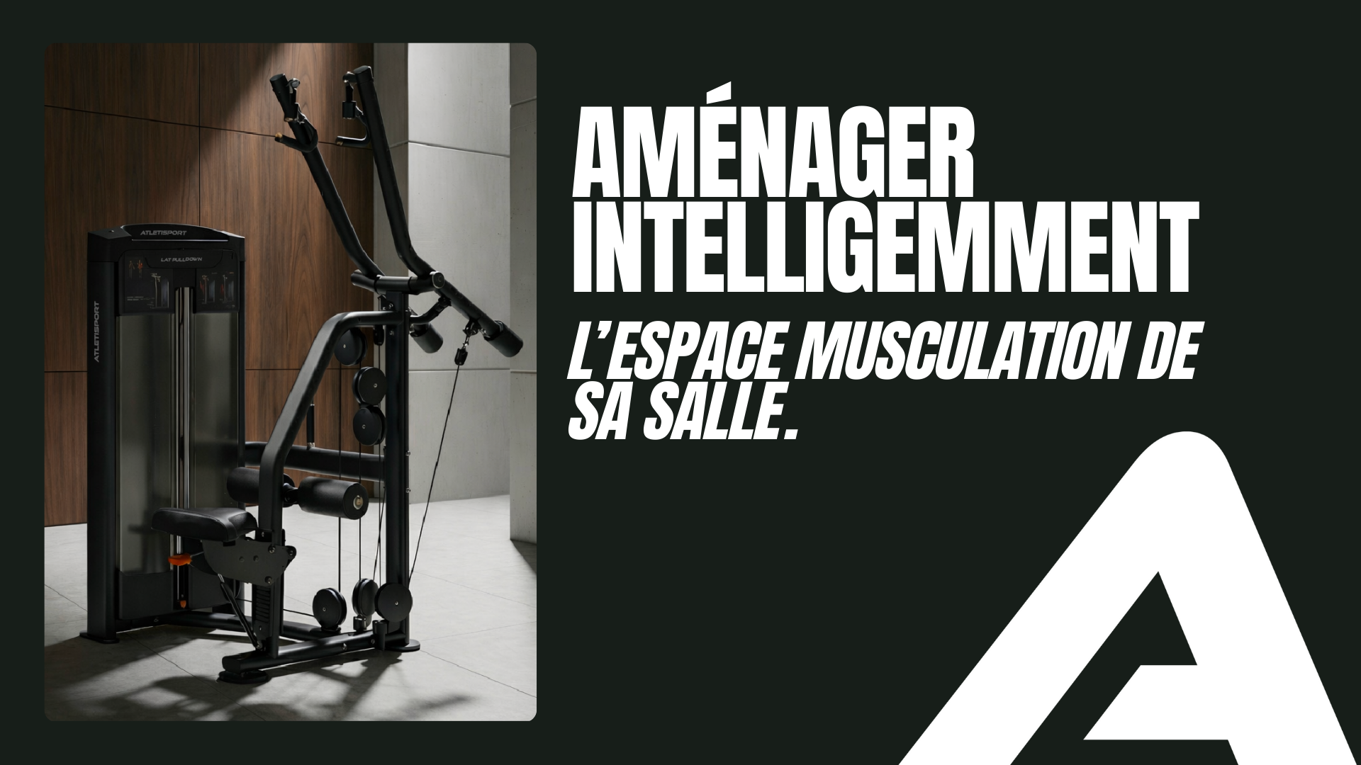 l’espace musculation de sa salle.
